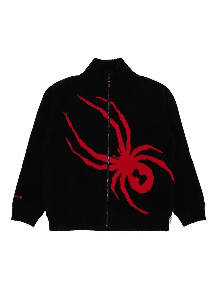 Свитер Supreme x Spyder WINDSTOPPER Zip Up Sweater Black — изображение 1 из 3, черный