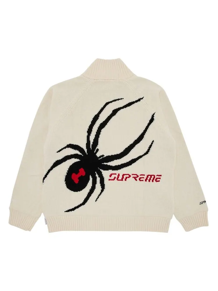 Свитер Supreme x Spyder WINDSTOPPER Zip Up Sweater Stone — изображение 2 из 3, серый