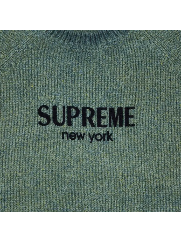 Свитер Supreme Flocked Logo — изображение 2 из 2, зеленый