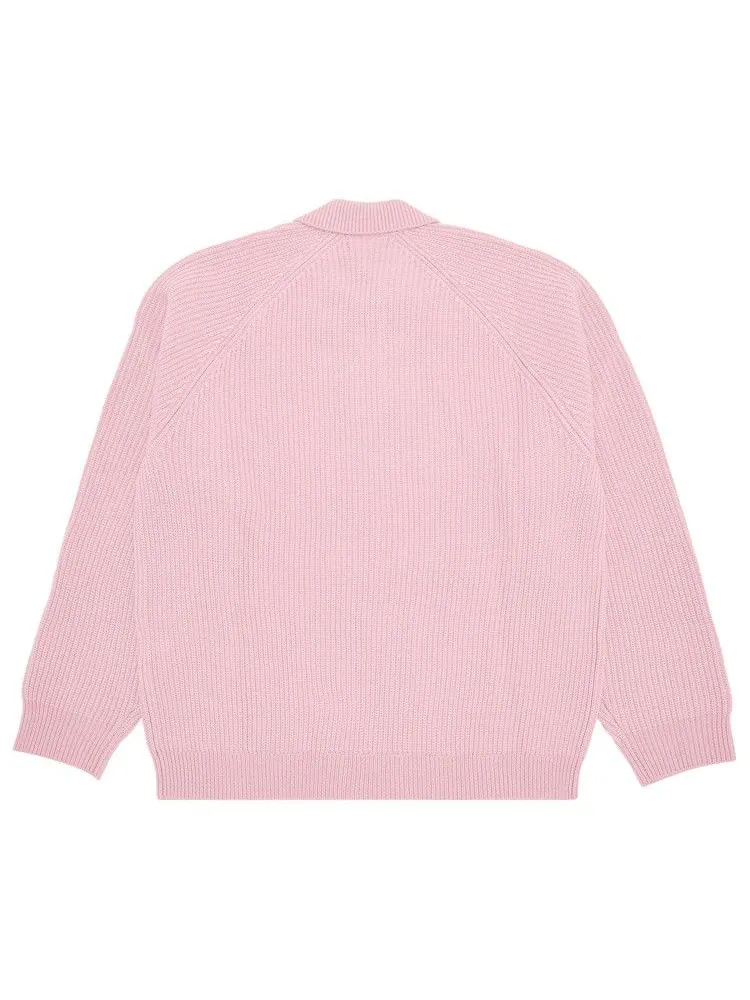 Свитер Supreme Small Box Polo Sweater — изображение 2 из 3, розовый