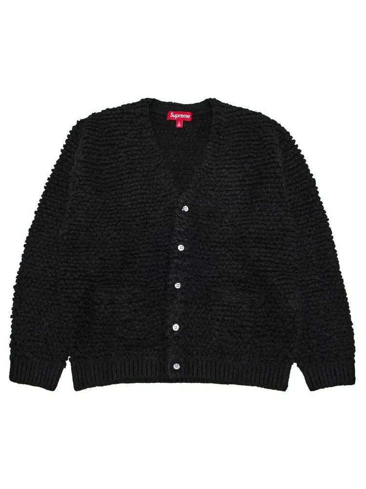 Кардиган Supreme Textured Knotted Cardigan — изображение 1 из 3, черный