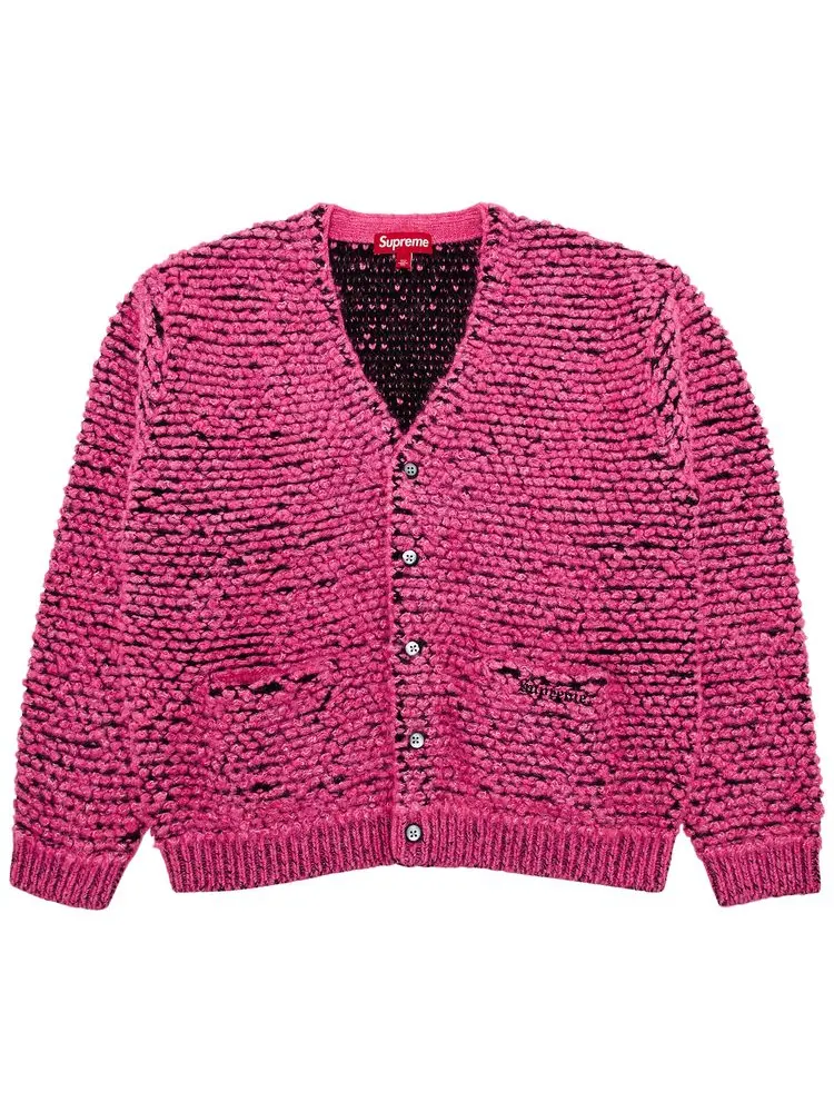 Кардиган Supreme Textured Knotted Cardigan 'Pink' — изображение 1 из 3, розовый