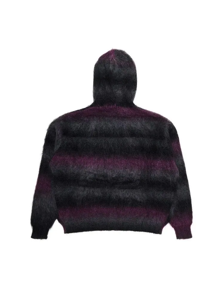 Толстовка Supreme x HYSTERIC GLAMOUR Mohair Zip Up Hooded Sweatshirt — изображение 2 из 3, черный