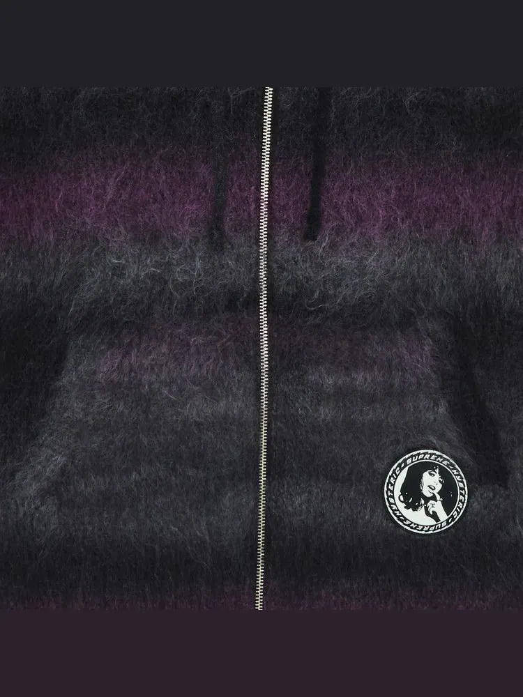 Толстовка Supreme x HYSTERIC GLAMOUR Mohair Zip Up Hooded Sweatshirt — изображение 3 из 3, черный