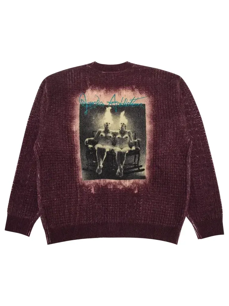 Кардиган Supreme x Jane's Addiction — изображение 2 из 3, бордовый
