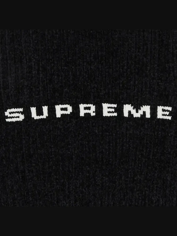 Жилет Supreme из синели — изображение 3 из 3, черный