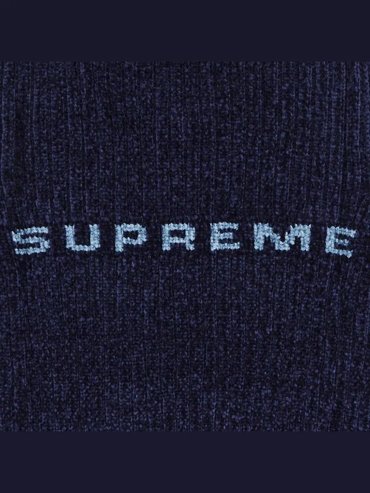 Свитер Supreme Chenille Sweater Vest 'Navy' — изображение 3 из 3, синий