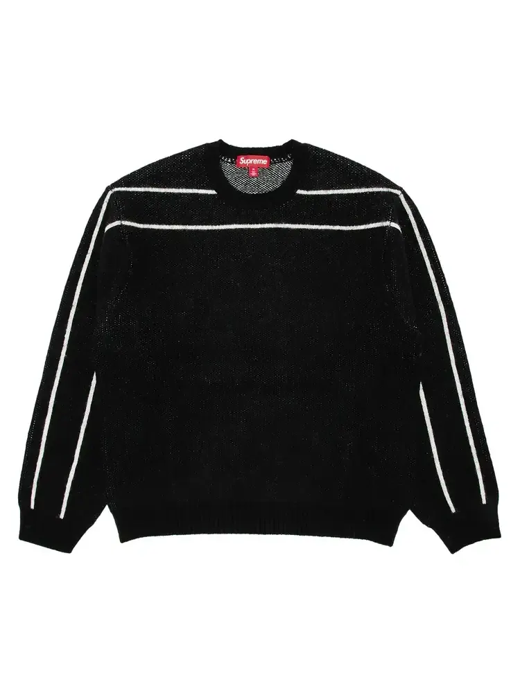 Свитер Supreme с полосками на спине — изображение 1 из 3, черный