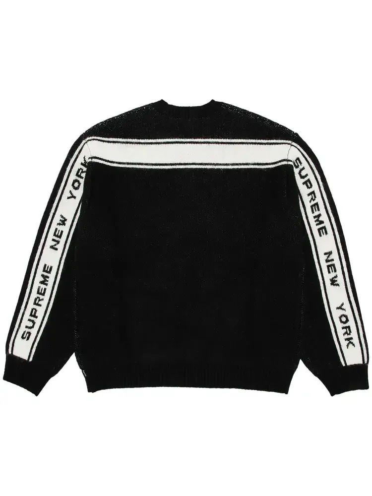 Свитер Supreme с полосками на спине — изображение 2 из 3, черный
