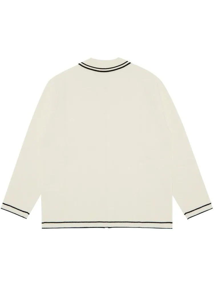 Свитер Supreme Zip Up Polo Sweater — изображение 2 из 3, белый