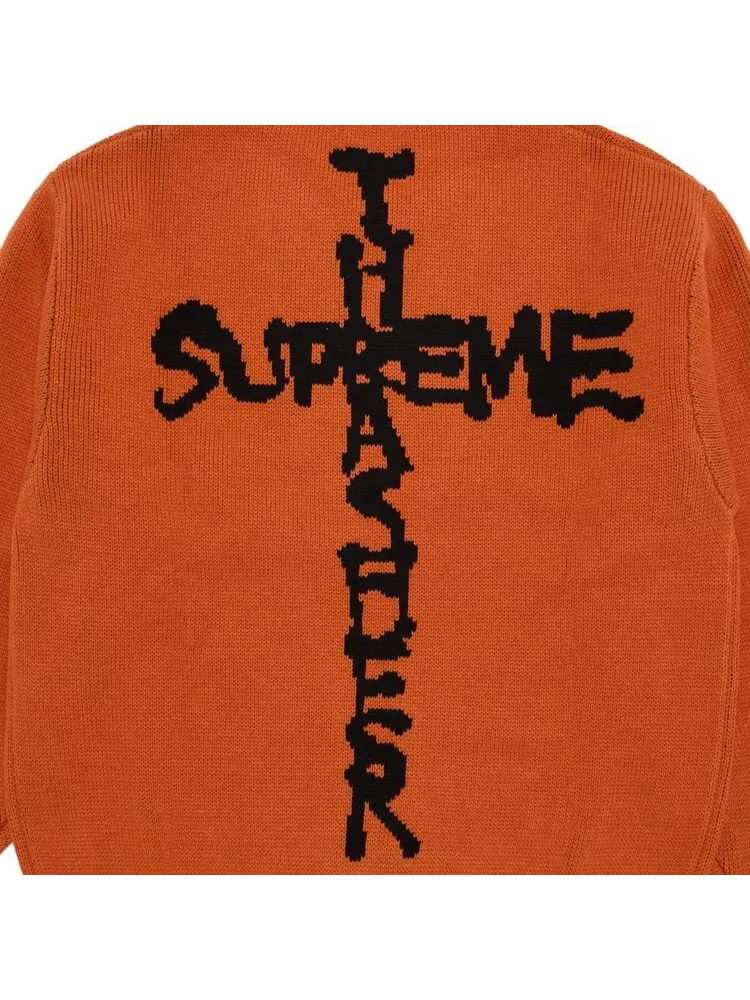 Свитер Supreme x Thrasher Sweater Orange — изображение 3 из 3, оранжевый