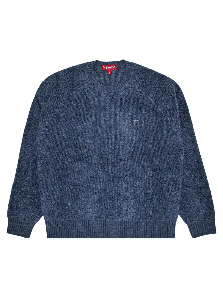 Свитер Supreme Terry Small Box Sweater 'Blue' — изображение 1 из 2, синий