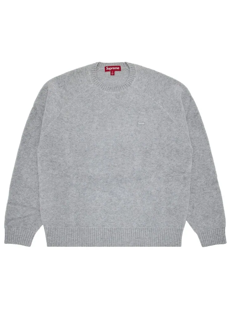 Свитер Supreme Terry Small Box Sweater Heather Grey — изображение 1 из 2, серый