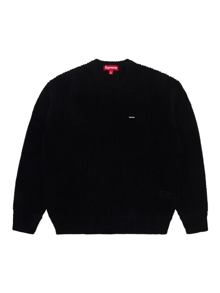 Свитер Supreme Waffle Small Box Sweater — изображение 1 из 3, черный