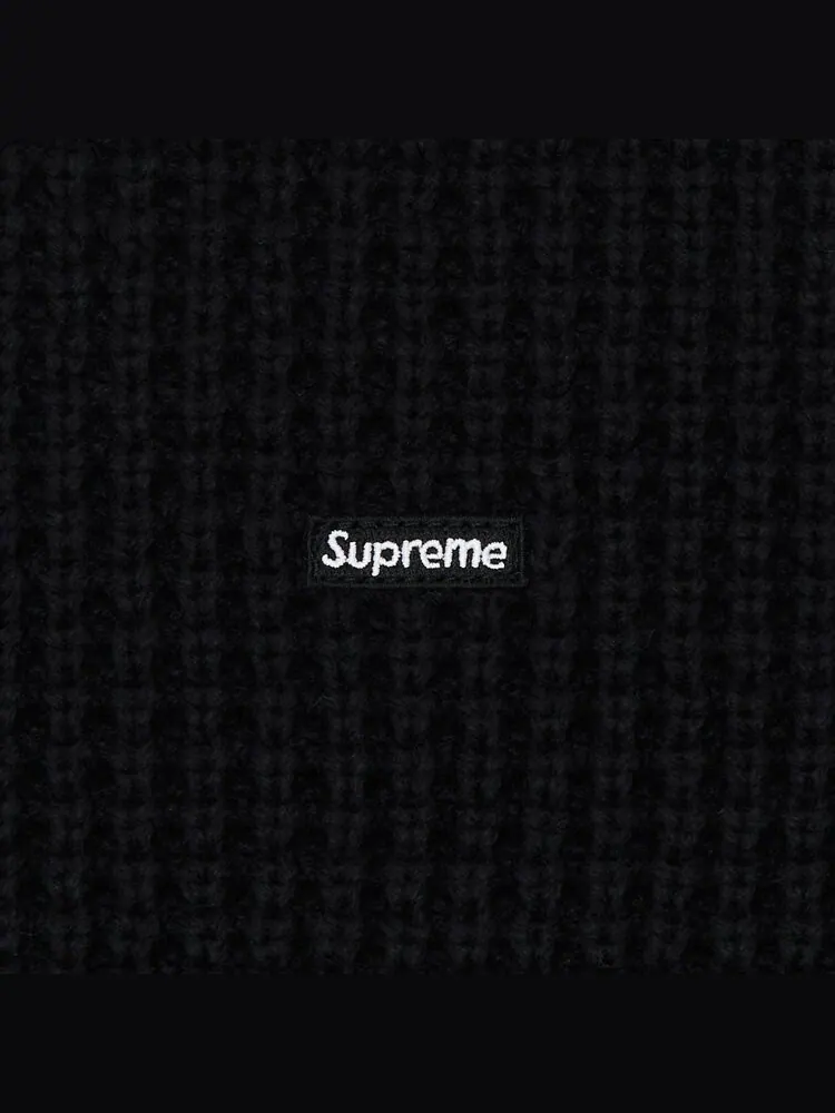 Свитер Supreme Waffle Small Box Sweater — изображение 3 из 3, черный