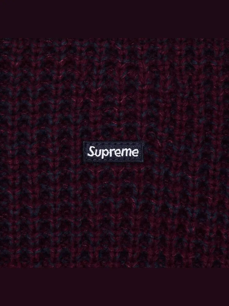 Свитер Supreme Waffle Small Box Sweater — изображение 3 из 3, бордовый