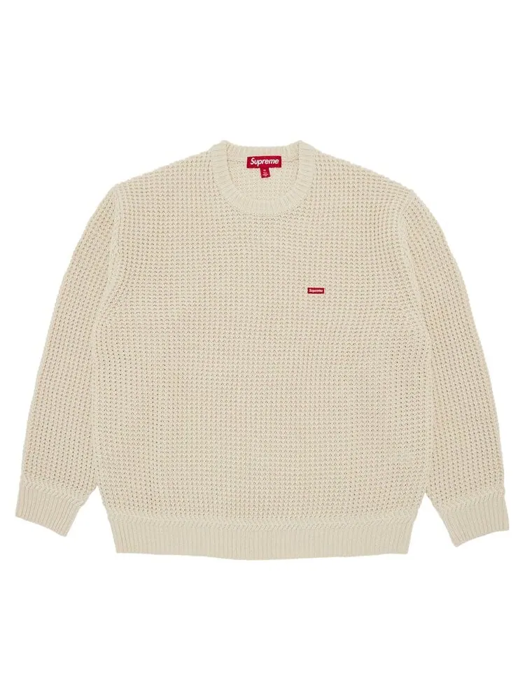 Свитер Supreme Waffle Small Box Sweater — изображение 1 из 3, серый