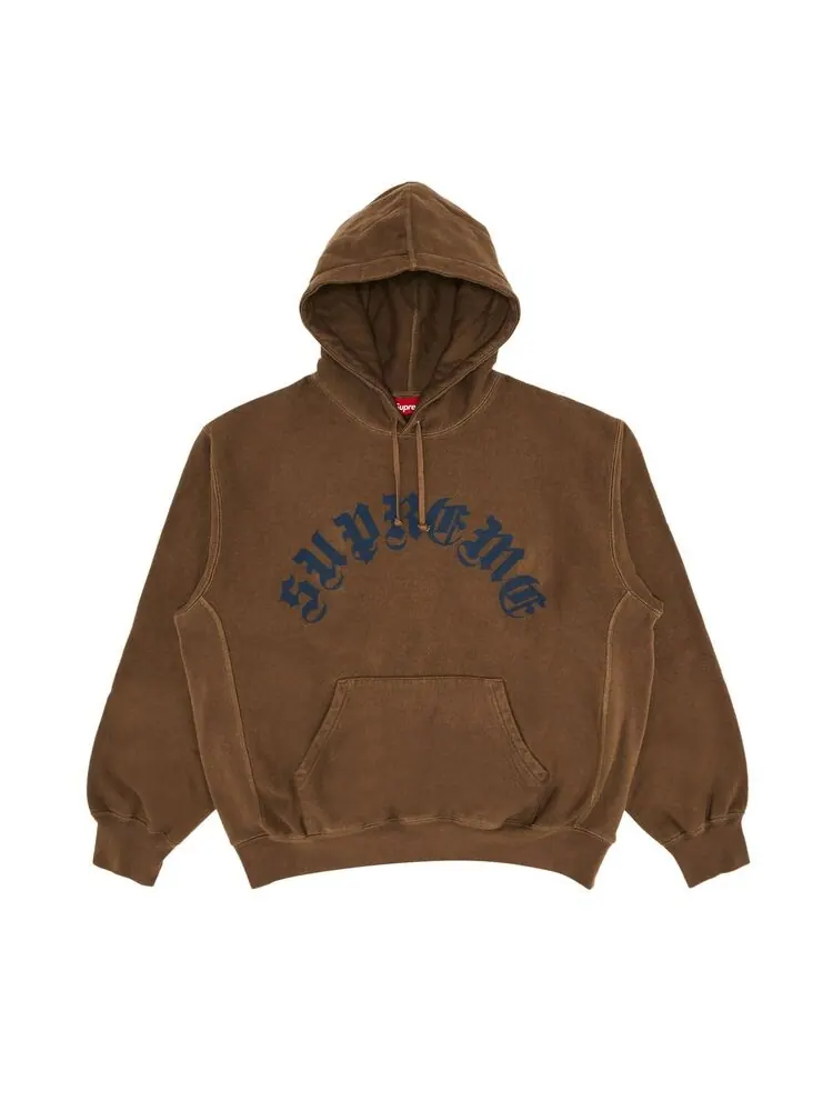 Толстовка Supreme Printed Arc Hooded Sweatshirt Dusty Brown — изображение 1 из 2, коричневый