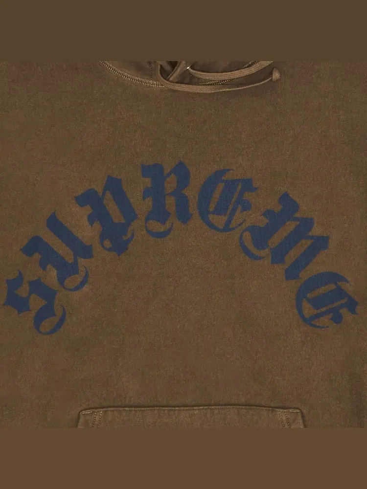 Толстовка Supreme Printed Arc Hooded Sweatshirt Dusty Brown — изображение 2 из 2, коричневый
