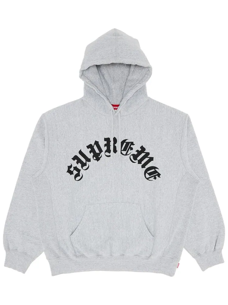 Толстовка Supreme Printed Arc Hooded Sweatshirt 'Heather Grey' — изображение 1 из 2, серый