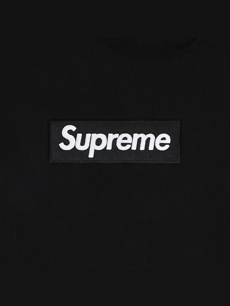 Толстовка Supreme Box Logo Hooded Sweatshirt Black — изображение 2 из 2, черный