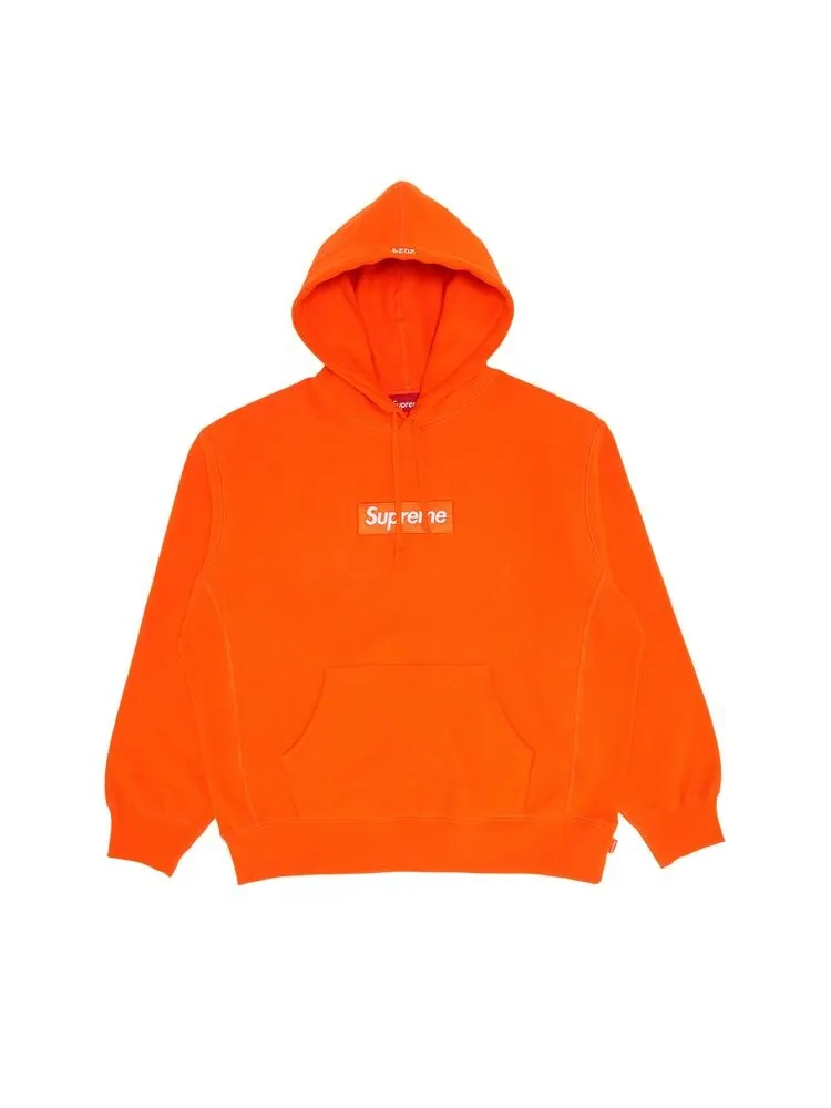 Толстовка Supreme Box Logo Hooded Sweatshirt Dark Orange — изображение 1 из 2, темный оранжевый