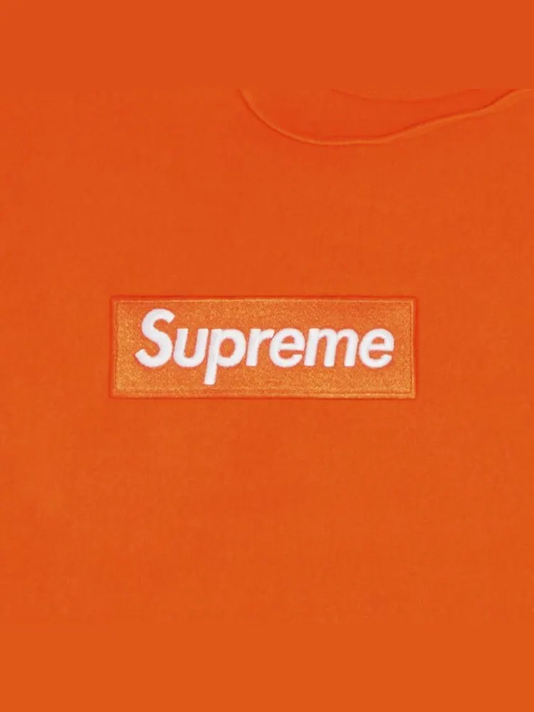 Толстовка Supreme Box Logo Hooded Sweatshirt Dark Orange — изображение 2 из 2, темный оранжевый