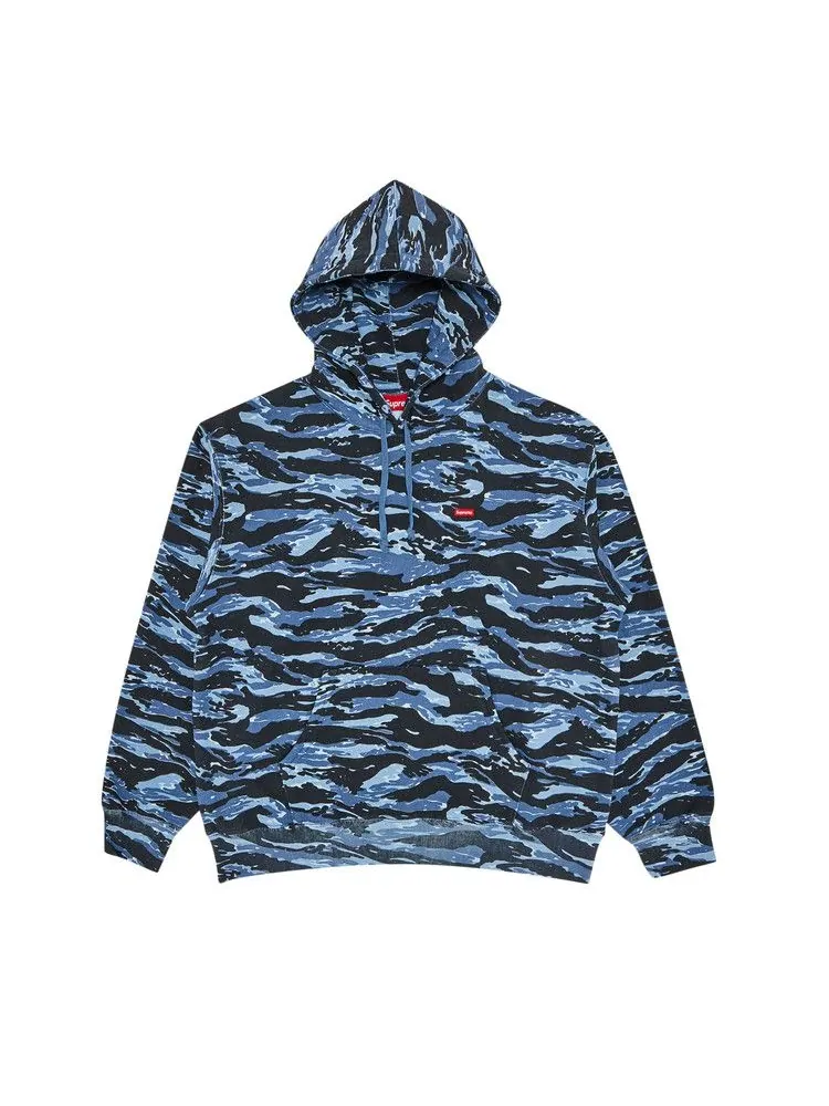 Толстовка Supreme Small Box Hooded Sweatshirt — изображение 1 из 2, синий