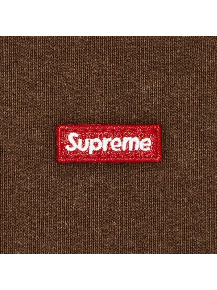 Толстовка Supreme Small Box Hooded Sweatshirt Brown — изображение 2 из 2, коричневый