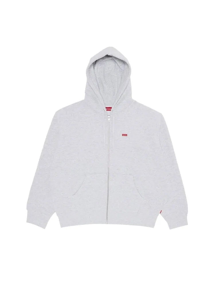 Толстовка Supreme Small Box Zip Up Hooded Sweatshirt — изображение 1 из 2, серый