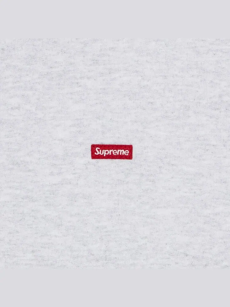 Толстовка Supreme Small Box Zip Up Hooded Sweatshirt — изображение 2 из 2, серый