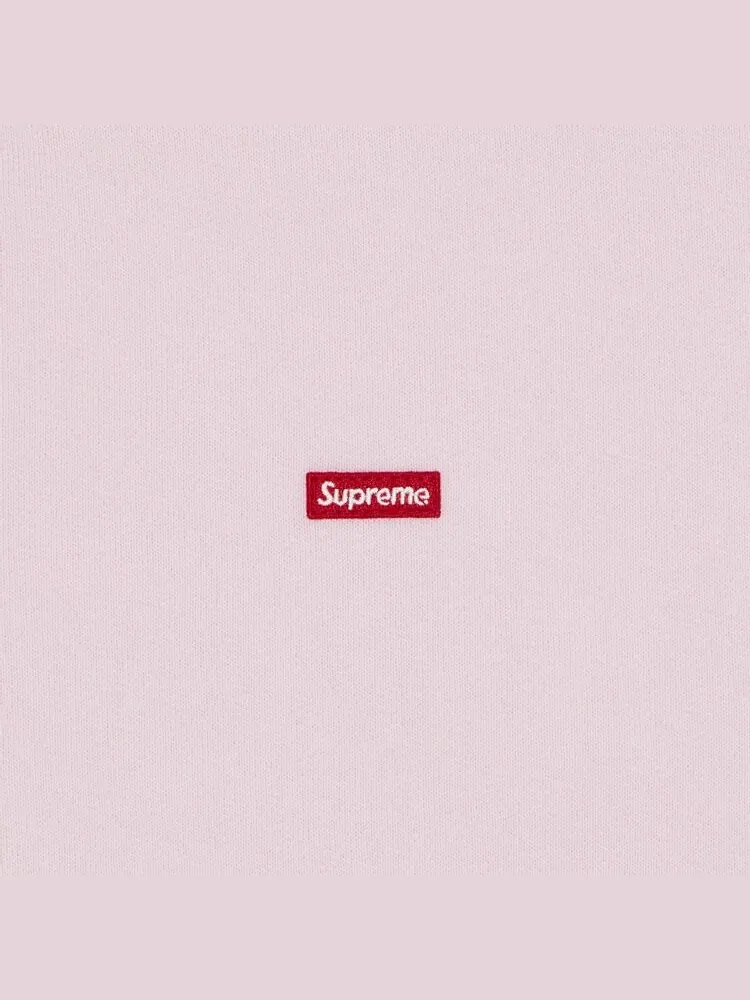 Толстовка Supreme Small Box Zip Up Hooded Sweatshirt — изображение 2 из 2, розовый