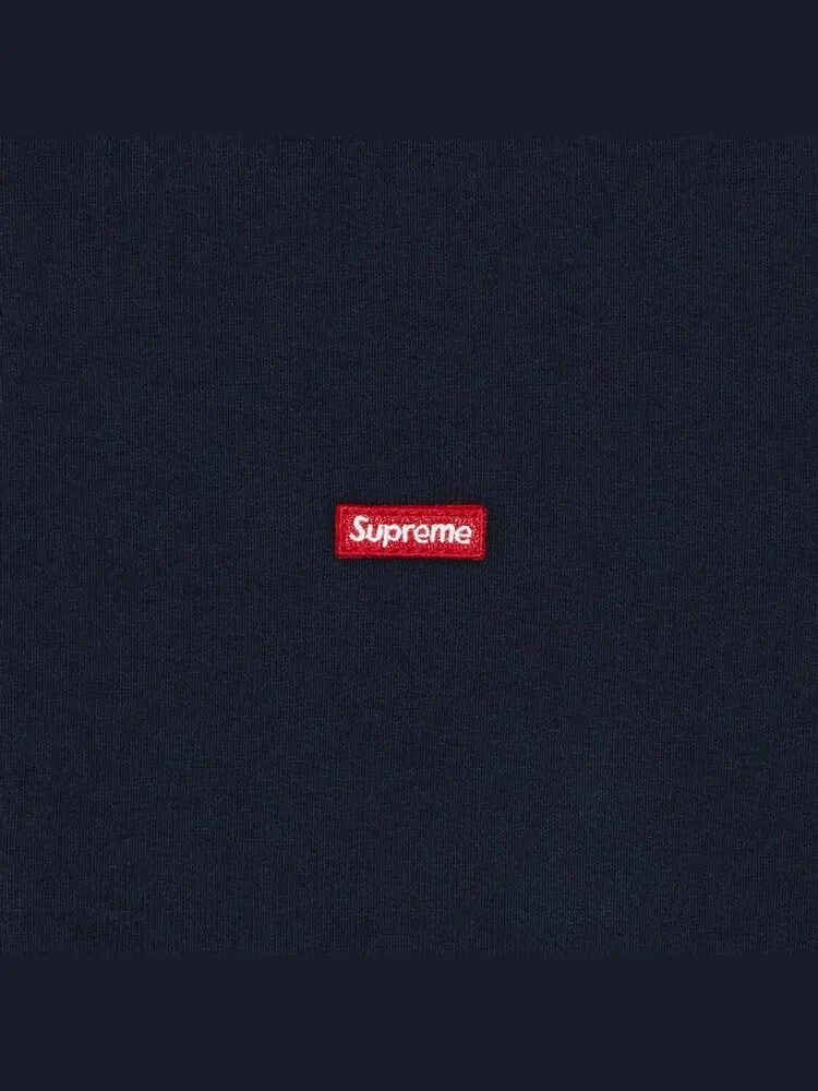 Толстовка Supreme Small Box Zip Up Hooded Sweatshirt — изображение 2 из 2, темно-синий