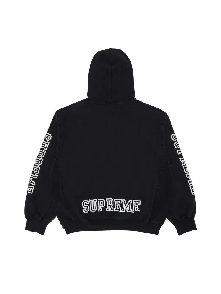 Толстовка Supreme Collegiate Sleeve Hooded Sweatshirt — изображение 2 из 3, черный