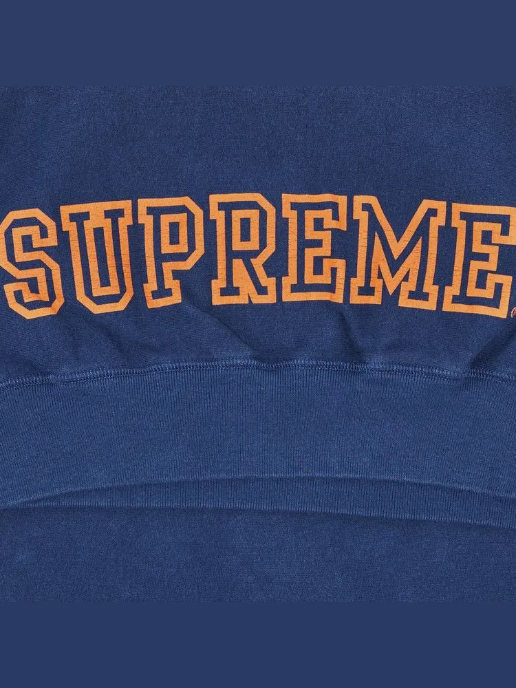 Толстовка Supreme Collegiate Sleeve Hooded Sweatshirt, Dark Royal — изображение 3 из 3, синий