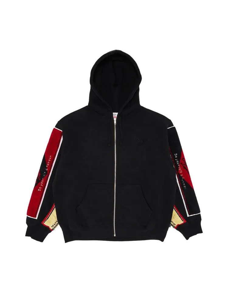 Толстовка Supreme x Martine Rose Towel Zip Up Hooded Sweatshirt — изображение 1 из 3, черный
