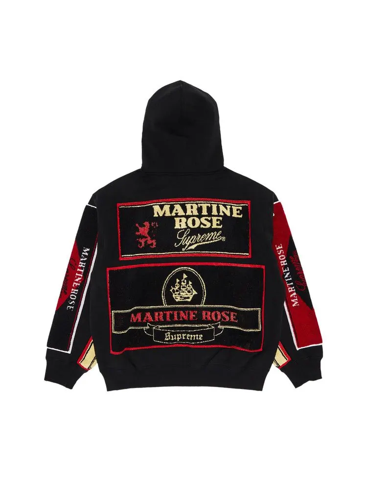 Толстовка Supreme x Martine Rose Towel Zip Up Hooded Sweatshirt — изображение 2 из 3, черный