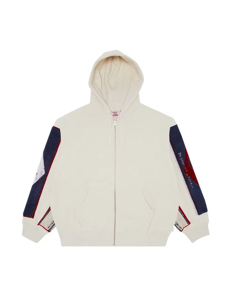 Толстовка Supreme x Martine Rose Towel Zip Up Hooded Sweatshirt — изображение 1 из 3, белый
