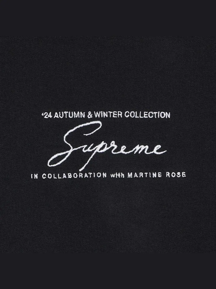 Толстовка Supreme x Martine Rose Hooded Sweatshirt — изображение 3 из 3, черный