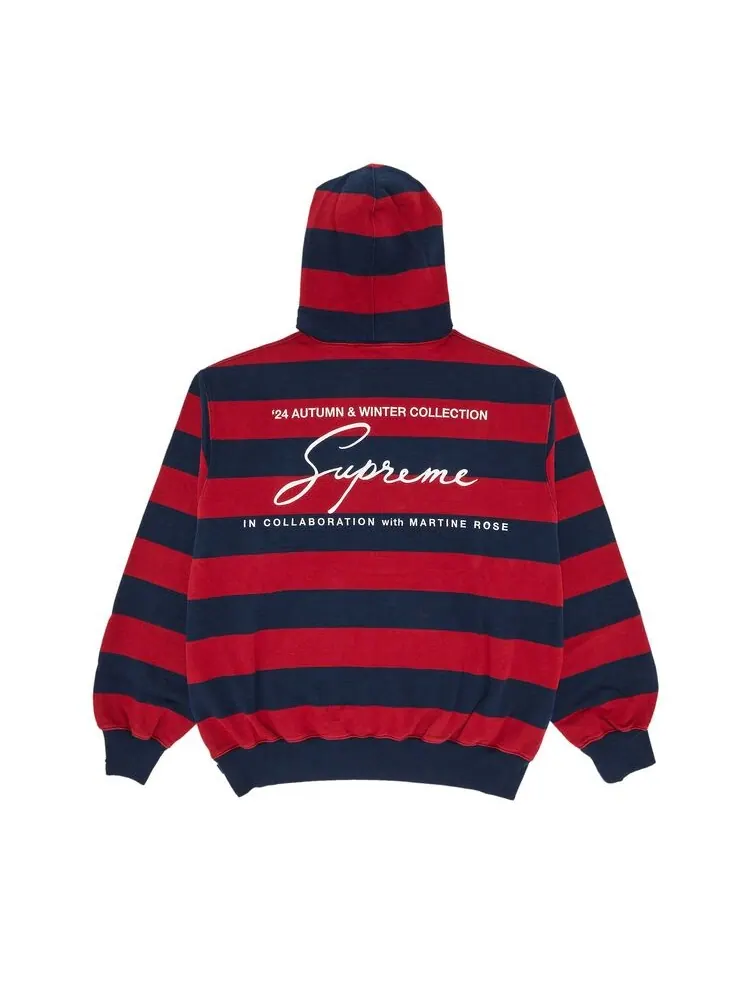 Толстовка Supreme x Martine Rose Hooded Sweatshirt Stripe — изображение 2 из 3, полоса