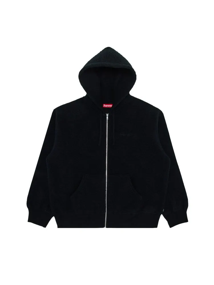 Толстовка Supreme Pilled Zip Up Hooded Sweatshirt — изображение 1 из 2, черный