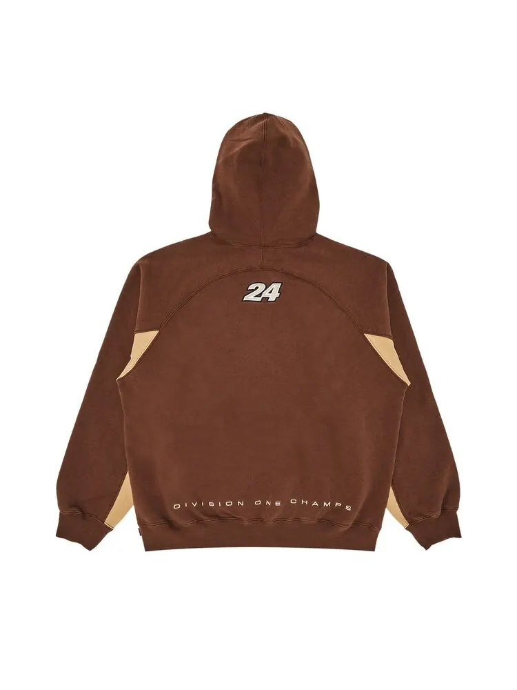 Толстовка Supreme Division Hooded Sweatshirt Brown — изображение 2 из 3, коричневый