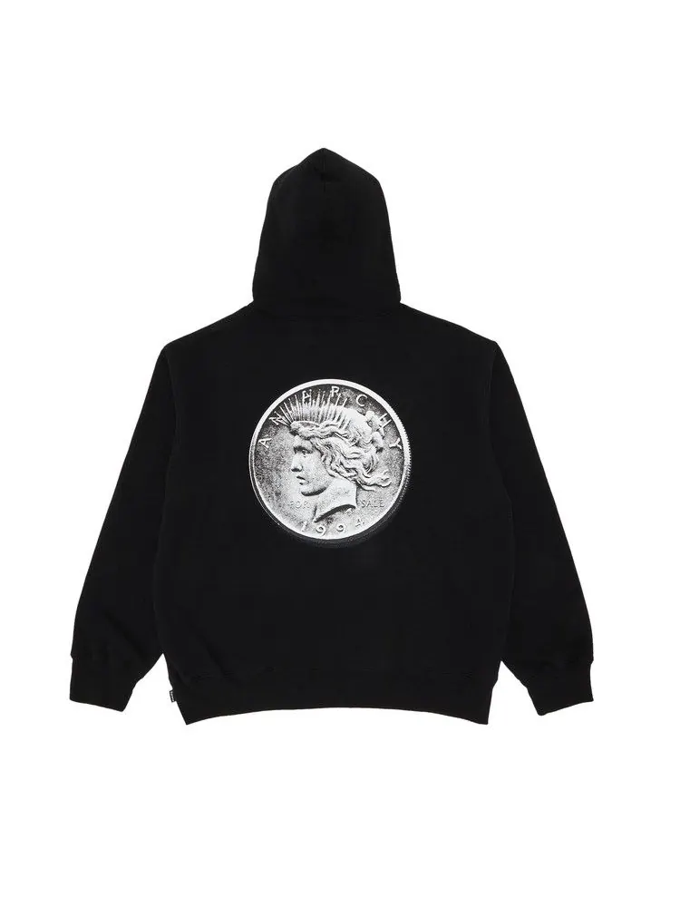 Толстовка Supreme Anarchy Hooded Sweatshirt — изображение 2 из 3, черный