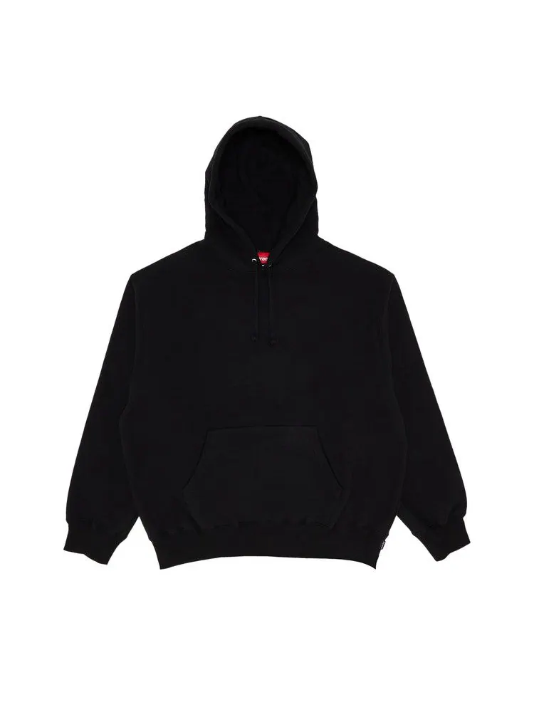 Толстовка Supreme Satin Appliqué Hooded Sweatshirt — изображение 1 из 3, черный