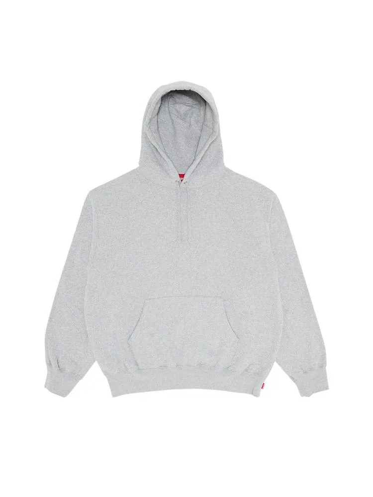 Толстовка Supreme Satin Appliqué Hooded Sweatshirt — изображение 1 из 3, серый