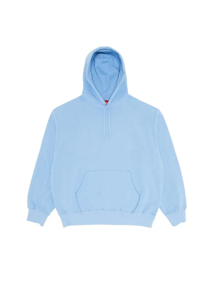 Толстовка Supreme Satin Appliqué Hooded Sweatshirt — изображение 1 из 3, светлый синий