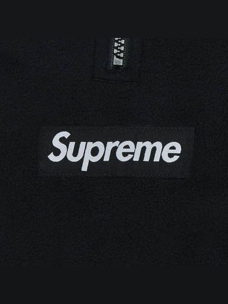Толстовка Supreme Polartec Facemask Half Zip Hooded Sweatshirt — изображение 2 из 2, черный
