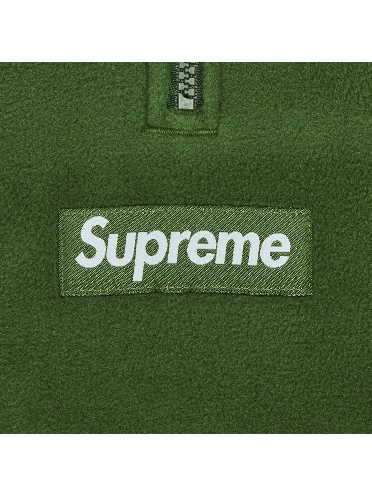 Толстовка Supreme Polartec Facemask Half Zip Hooded Sweatshirt Green — изображение 2 из 2, зеленый