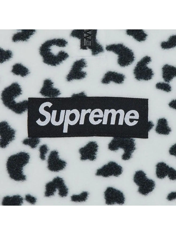 Толстовка Supreme Polartec Facemask Half Zip Hooded Sweatshirt 'Leopard' — изображение 2 из 2, леопардовый