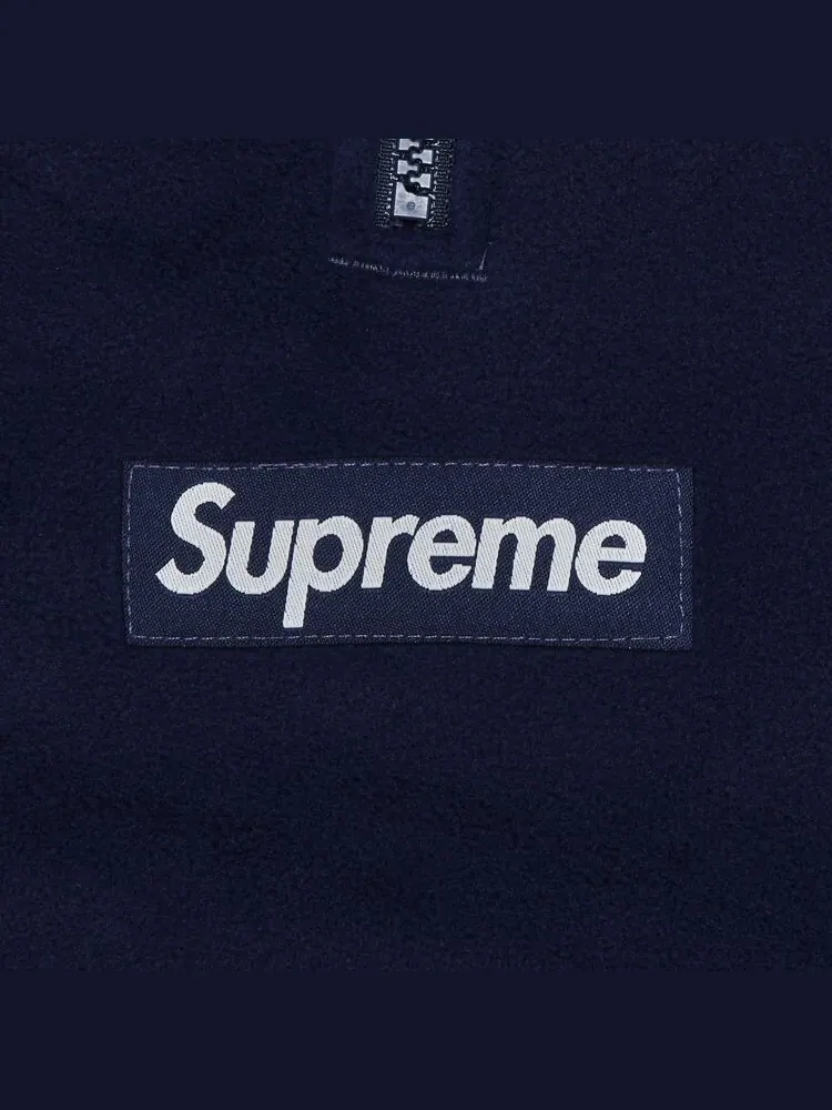 Толстовка Supreme Polartec Half Zip Navy — изображение 2 из 2, темно-синий